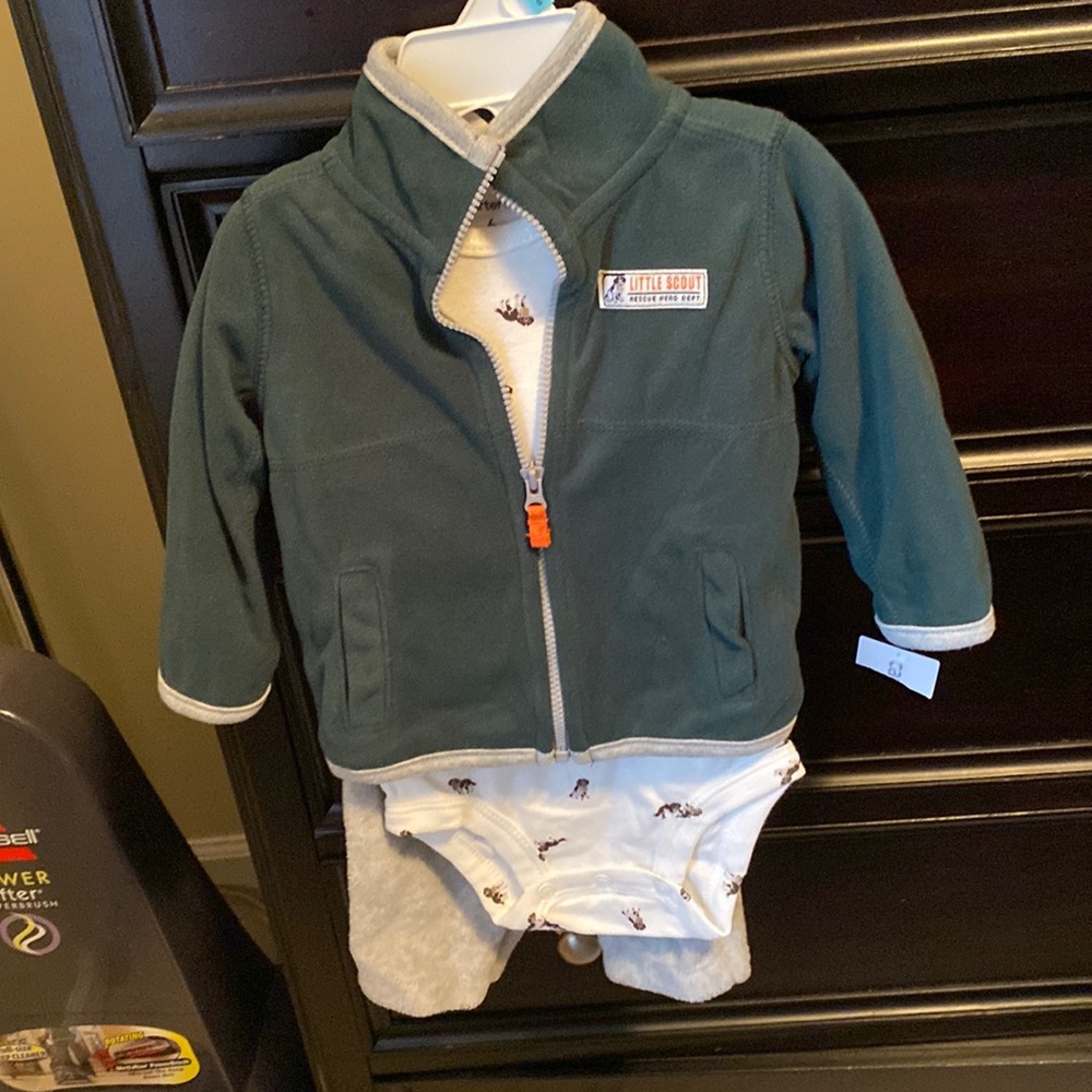 Baby boy fleece set